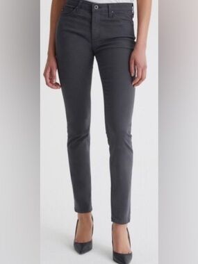Adriano Goldschmied The Prima Mid-Rise Cigarette-Gray-Size 30 R